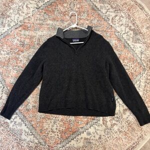 Patagonia Charcoal Gray Cowl Neck Sweater